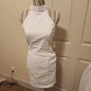 Fantastic White Dress with Metal Ring back Detail NWT